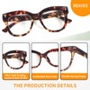 REAVEE 3 Pack Stylish Oversized Reading Glasses for Women Men,