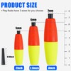 SILANON Peg Floats Fishing Bobbers,Foam Cigar Fishing Floats Bobbers Catfish