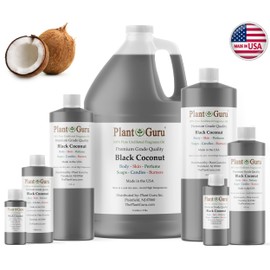 Black Coconut Fragrance Oil 4 fl. oz. Scented Oil for DIY Soap Making, Candles, Bath Bombs, Body Butters. Used in Aromatherapy Diffusers, Burners and Warmers. Great Addition to Lotions and Creams.