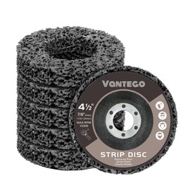 Vantego Paint Stripper Discs 4-1/2" 5-Pack for Angle Grinder Rust and Paint Removal Wheels for Metal and Wood – Black, Efficient Sanding & Grinding