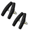 SOMMET 2 pairs V Bike Brake Pads with Hex Nuts and Spacers V Bicycle Brake Blocks Set 70 mm VSP70BLACK