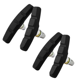 SOMMET 2 pairs V Bike Brake Pads with Hex Nuts and Spacers V Bicycle Brake Blocks Set 70 mm VSP70BLACK