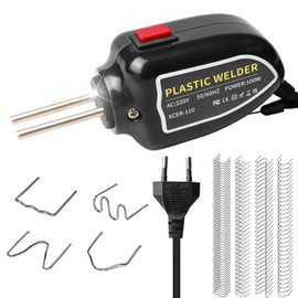 Behogan 100W Kunststoff Schweißgerät, Stoßstangen Reparatur Set, Kunstoffschweißgerät mit 200pcs in 4 Arten Schweißnagel, Kunststoff Reparaturset, Stoßstangenreparatur am Auto, 500°C Max