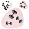 Changyeah 6 Pairs Dot Earrings, Stainless Steel Black Stud Earrings