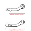 HRuizq Motorcycle Modified Aluminum Alloy Shift Lever Shift Lever Lengthened