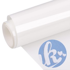 WRAPXPERT Puff Heat Transfer Vinyl White Puff HTV Roll 3D Puffy Iron on Vinyl forTshirts, DIY Crafts, Heat Press Clothing, Easy Cut Foaming HTV, 10" x5ft