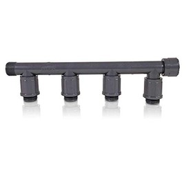 PVC screw connection, distributor Rain Bird 4-way distributor, 1 inch inner thread x1 inch external thread, 4 outlets: 1 inch external thread