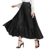 Scarlet Darkness Women Steampunk Gothic Skirt Bustle Pirate Skirts Black