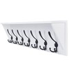 Dseap Wall Mounted Coat Rack Shelf - 24” Heavy Duty