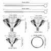 Stainless Steel Funnel Set for Bottle & Jar Filling –