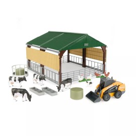Ertl 1:32 Case SV340B Skid Steer Loader with Livestock Building and Accessories