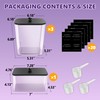 4 Pack Laundry Pods Container, Clear Laundry Room Organization Containers,Large
