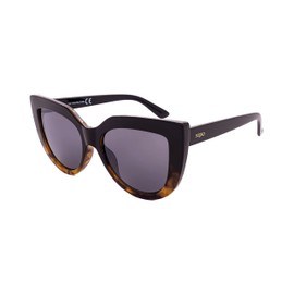 SQUAD Sunglasses Women's Cat Glasses Cateye Classic Vintage Fashionette Comfortable Plastic UV400 Protection, A6963 Shiny Black Leopard