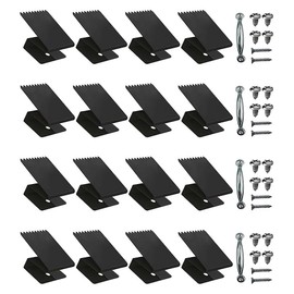 ZENWORYS Hurricane Window Clips,Stainless Hurricane Board-Up Clips with Serrated Sections,Universal and Reusable Panel
