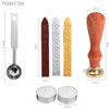 Sealing Wax Set, Classic Old-Fashioned Antique Wax Stamp Seal Kit