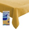 [6 Pack] Gold Paper Tablecloth Disposable for Rectangle Tables, 54