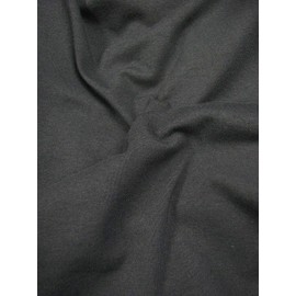 Solid Cotton Lycra Jersey 4 Ways Stretch Medium Weight Fabric (Black)