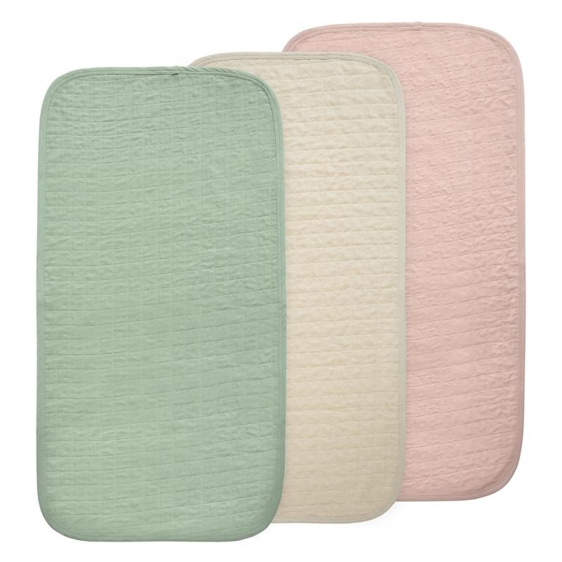 Mushie Changing Pad Liner 3-Pack - Color: Check Combo