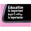 Knitting Important TP060 vinyl 6" Decal Sticker knit sweater socks