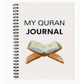 My Quran Journal, Spiral-Bound Islamic Notebook, Surah Overview and Tafseer Notes, English Edition with Inspirational Quotes, Prayer Lists & Reflections – Perfect for Ramadan, Eid & Daily Spiritual Growth