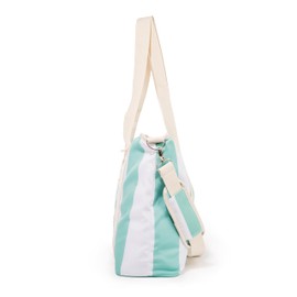 Business & Pleasure Co. Margaritaville Volcano Cooler Tote Bag - Last Mango Green Stripe