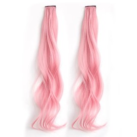 LIANHATA Kids Hair Extension, Set of 2, Dance Extension, Curly Hair, Color, Hair Extension, One-Touch Extension, Seal Extension, Women's, Children's Hair Ornament, Partial Wig, Point Wig, Natural