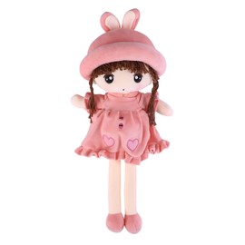 JNGUOSICN Soft Rag Doll Cute Princess Doll Soft Stuffed Plush Toy Cute Cartoon Rag Doll Room Decoration Doll Sleeping Cuddly Toy Companion Toy for Kids Children Christmas Birthday Gift Keepsake