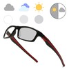 LJCZKA Blue Light Filter Glasses Rectangular Men Women Rectangular Glasses