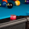 Master Billiard/Pool Cue Chalk Box, 12 Cubes, Black