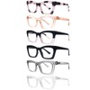 SIGVAN 6 Packs Reading Glasses Oprah Style Reading Glasses with