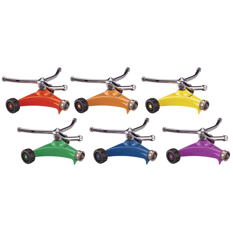 Dramm 15051 ColorStorm Premium 3-Arm Whirling Sprinkler with Heavy Duty