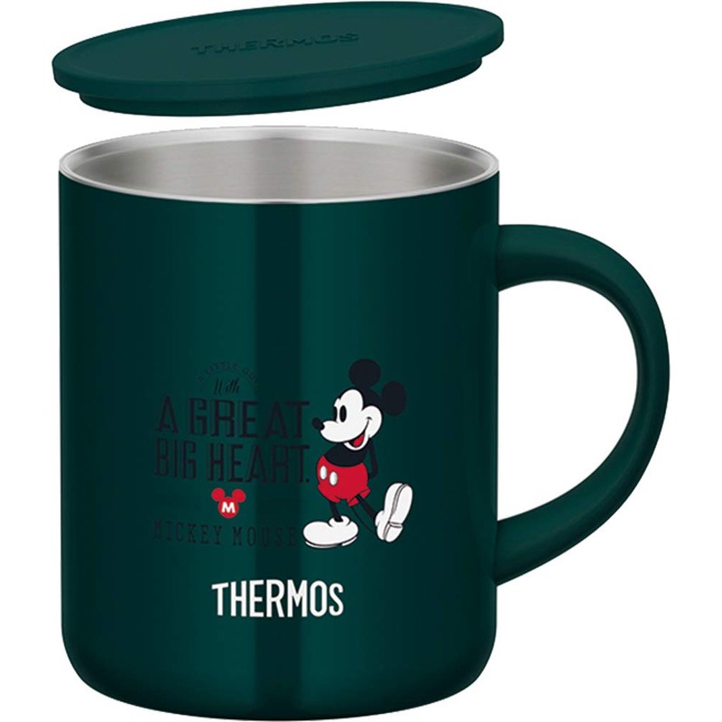 THERMOS Vacuum Insulated Mug 350ml Mickey Dark Green JDG-350DS DG
