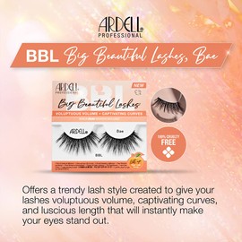 Ardell BBL Big Beautiful Lashes 966 Bae, with DUO Clear Adhesive, 1 pack