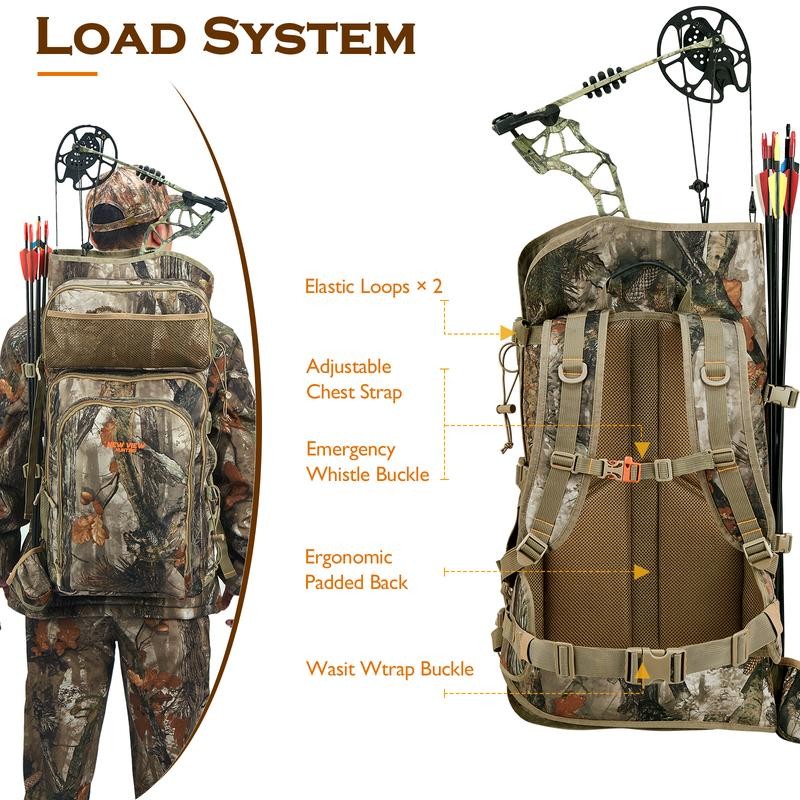 NEW VIEW Bow Hunting Backpack for Men, Camo Backpack with