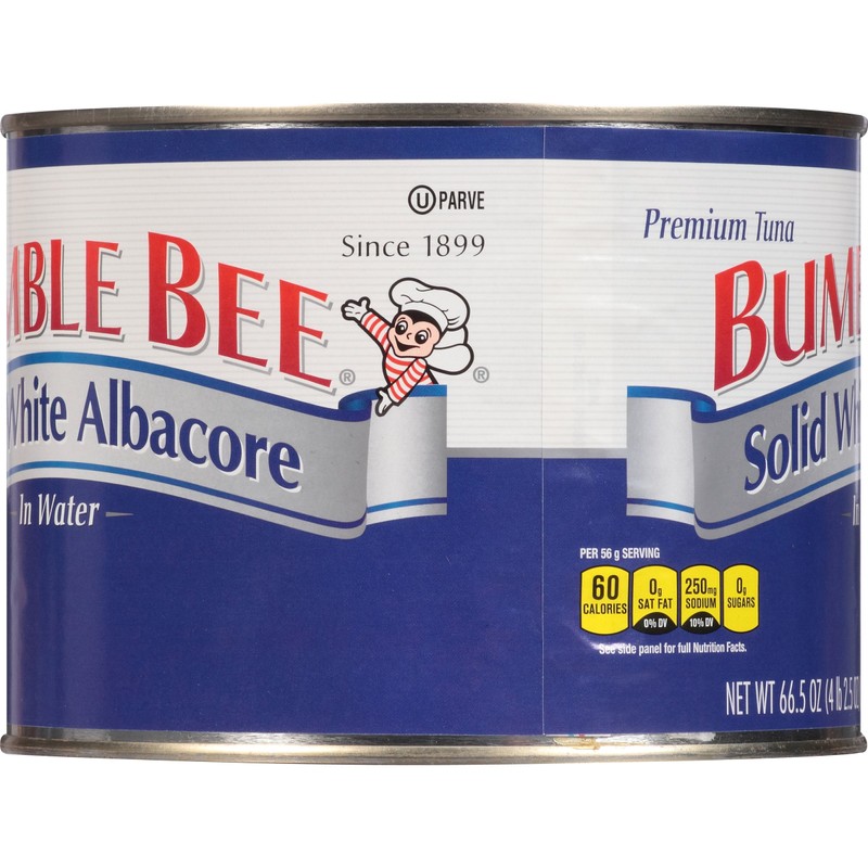 Bumble Bee Solid White Albacore Tuna in Water, 66.5 Ounce