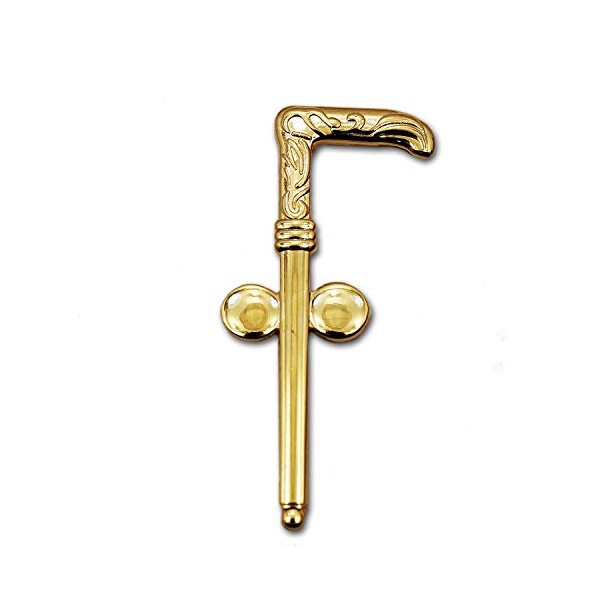 Tubal Cain Masonic Auto Emblem - [Gold][2 1/2'' Tall]