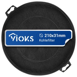 VIOKS Carbon Filter Replacement for 00353121 Bosch Activated Carbon Filter Cooker Hood 210 mm - Neff Bosch Balay Whirlpool Siemens Cooker Hood Carbon Filter