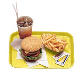 Cambro Fast Food Tray 10" X 14", Primrose Yellow (1014FF108) Category: Serving Platters and Trays