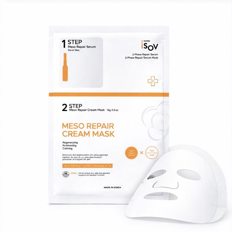 Isorb Mezzo Repair Cream Mask Pack 2STEP (10 packs) Moisturizing