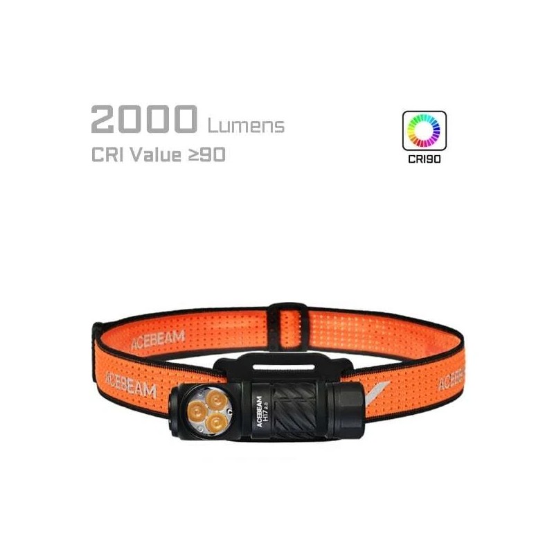 Acebeam H17 2.0 2000 Lumen Multi-light Source Headlamp 4000K Neutral
