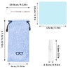 LZYMSZ 4 Sets Glasses Case, Portable Canvas Hard Case Glasses