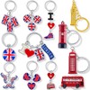 Henoyso 12 Pack London Souvenir Gifts British Landmark Keychains Metal