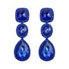 EVER FAITH Women's Austrian Crystal Earring Jewelry, Square Oval Shape