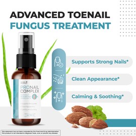 Pronail Complex Spray - ORIGINAL FORMULA Toenail Treatment Extra Strength, Restores Appearance of Discolored/Damaged Nails, Toe and Fingernail Repair - 100% Natural Ingredients - 6 Month Supply