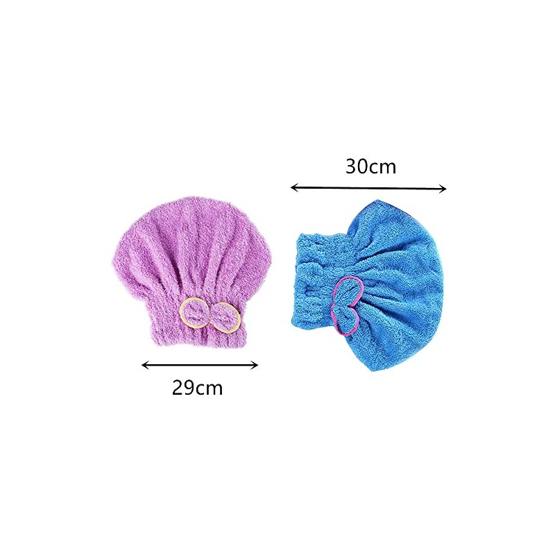 2 toallas de microfibra para secar el cabello, turbante ultra