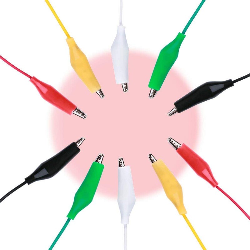 ELEGOO - Juego de 30 cables de prueba de clip