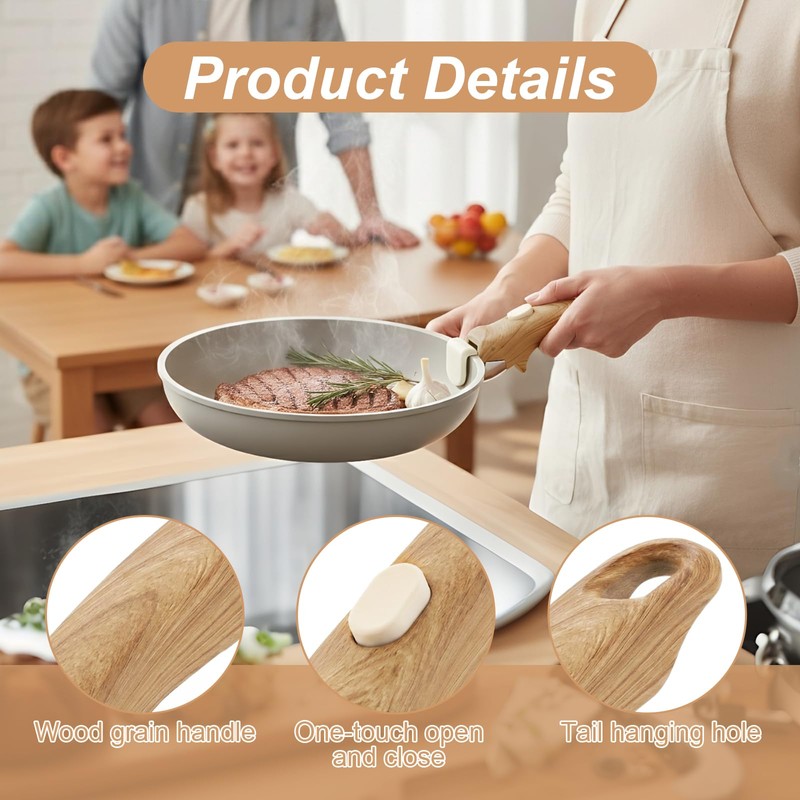 Aiuulu 2 Pcs Replacement Handles for Pots and Pans, Universal