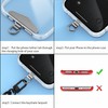 TENOC Metal Phone Tether Tab, Metal Phone Patch, Universal Cellphone