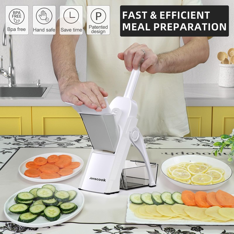 Vegetable Slicer Kitchen Adjustable Thickness 0.1-8mm Professional Vegetable Slicer Potato
