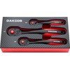 DAKCOS Ratchet Drive 1/4" 3/8" 1/2" 3pc 72 Teeth Reversible
